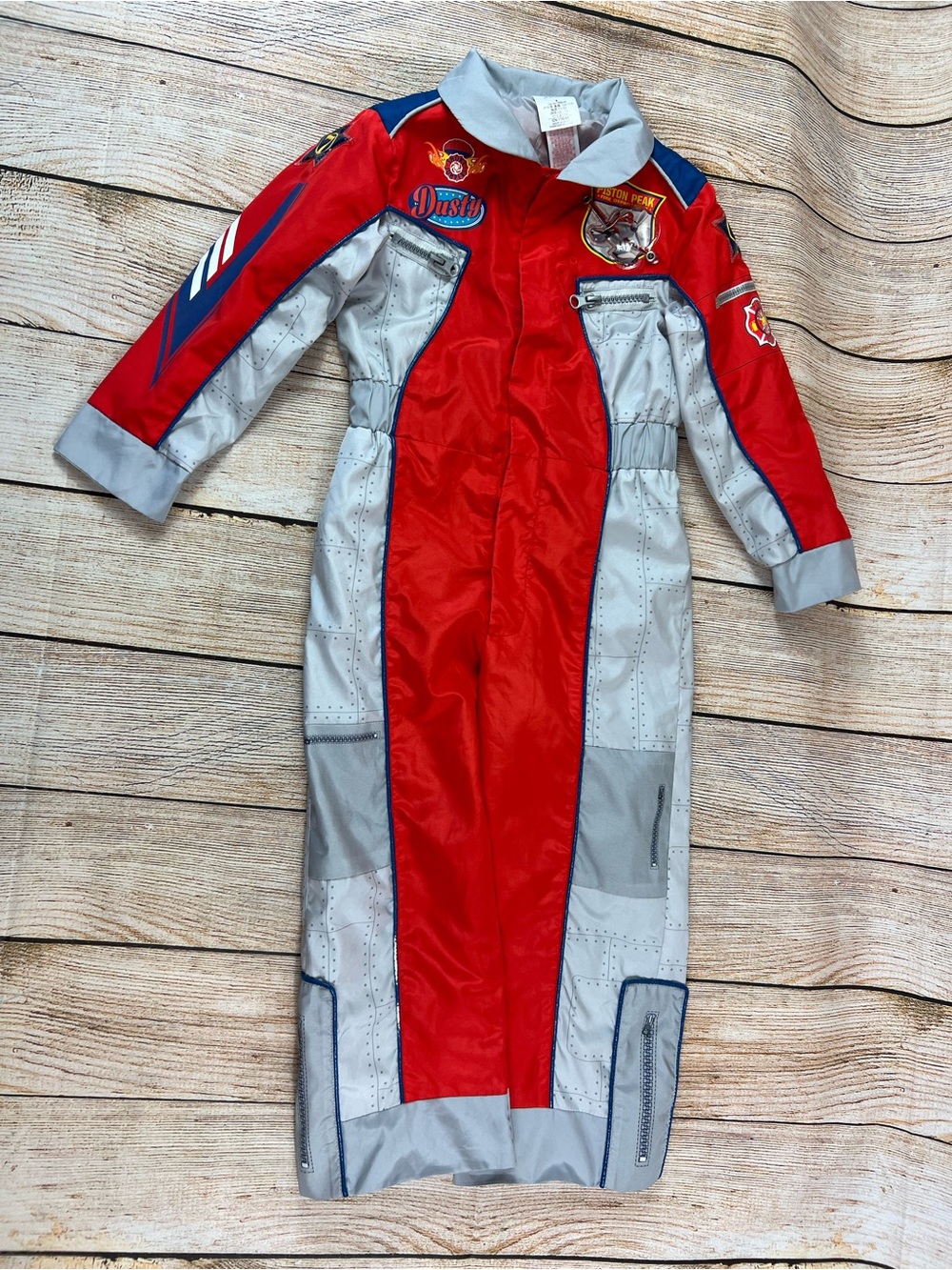 Disney Store Planes Fire & Rescue Dusty Crophopper Jumpsuit Costume Size 4